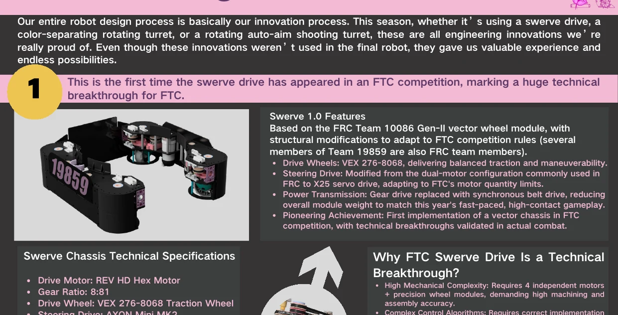 Swerve and triple-motor innovation prototypes