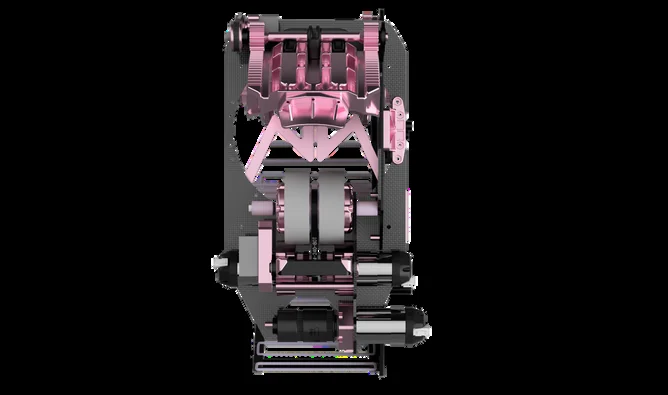 Three-motor turret render