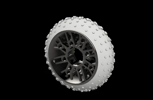 V3 studded silicone tyre